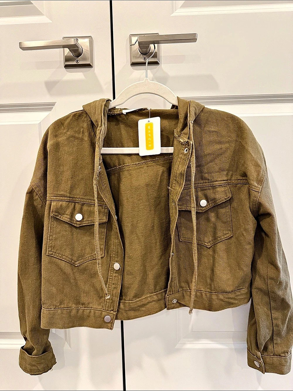 MapCie Hooded Utility Jacket in Brown Size Small NWT